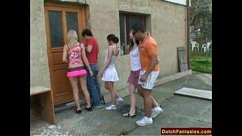 Teenager gangbang party # 1